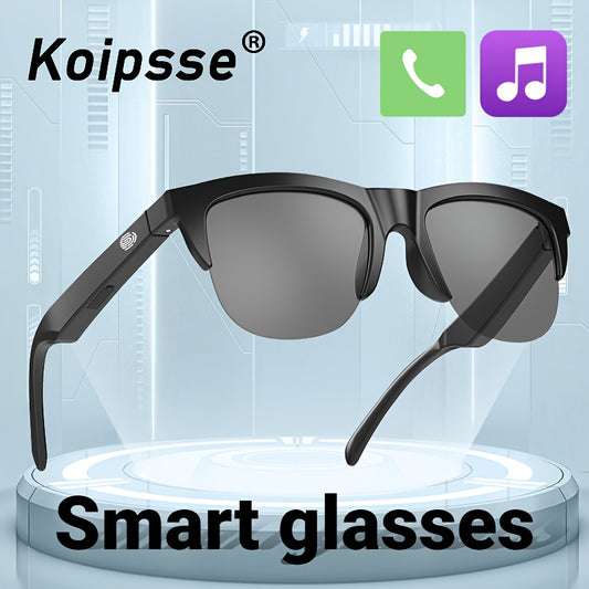 One Koipsse Smart device with microphone, touch control, wireless connectivity, high-resolution audio, rechargeable battery, multifunctional sports capabilities.