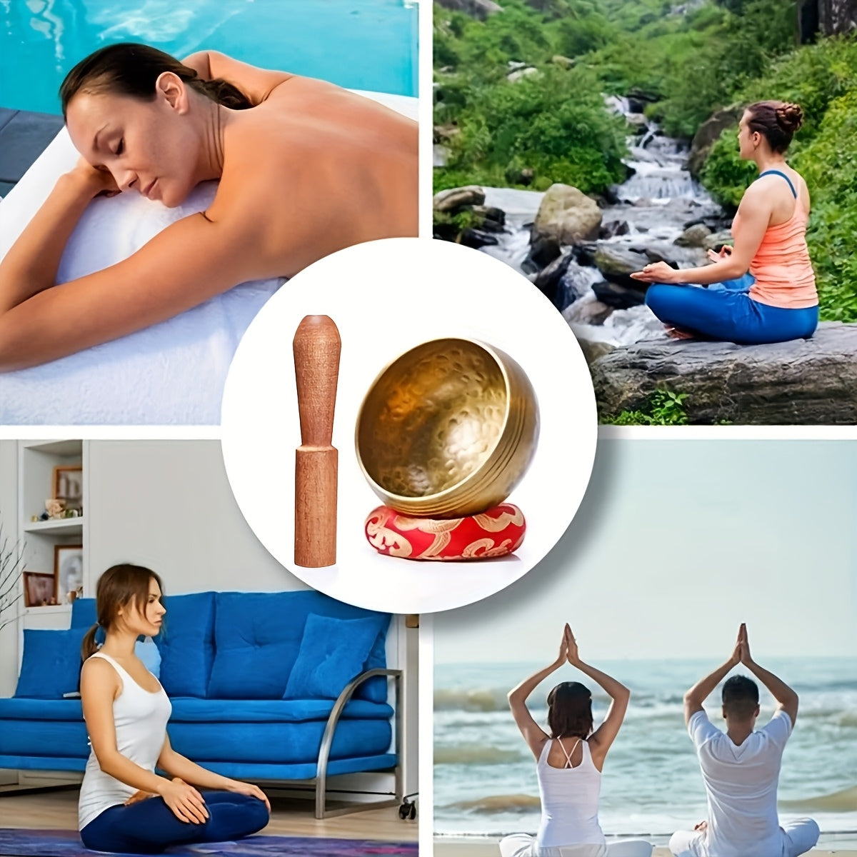 8.0 cm Handcrafted Tibetan Singing Bowl Set for Yoga, Sound Healing, Chakra Balancing, and Mindfulness Practice - Includes Mallet for Easy Playing