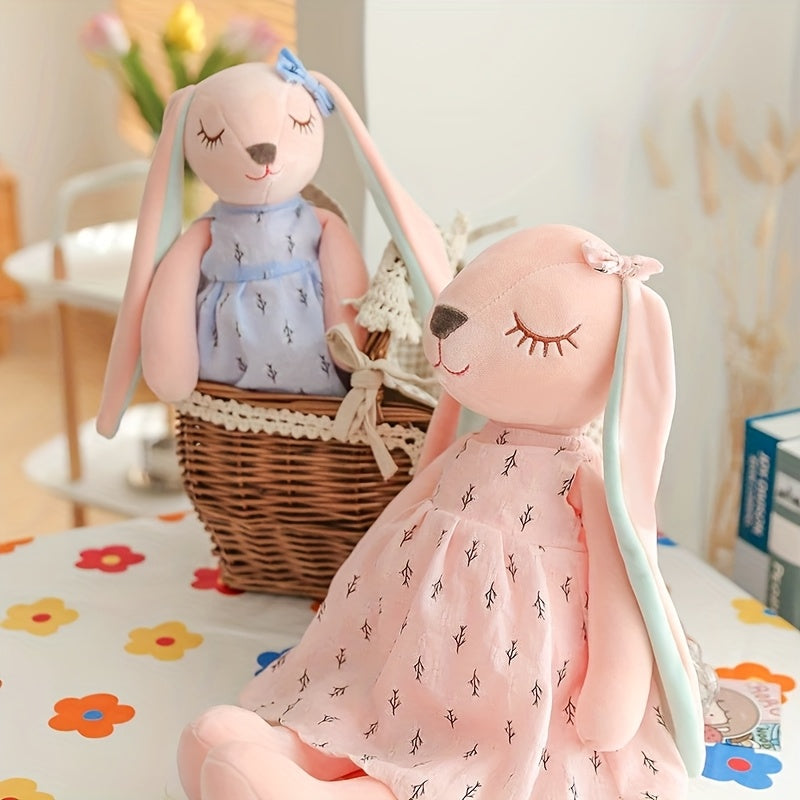 Adorable plush rabbit doll, a perfect gift for Easter, Spring, Mother's Day, or weddings.