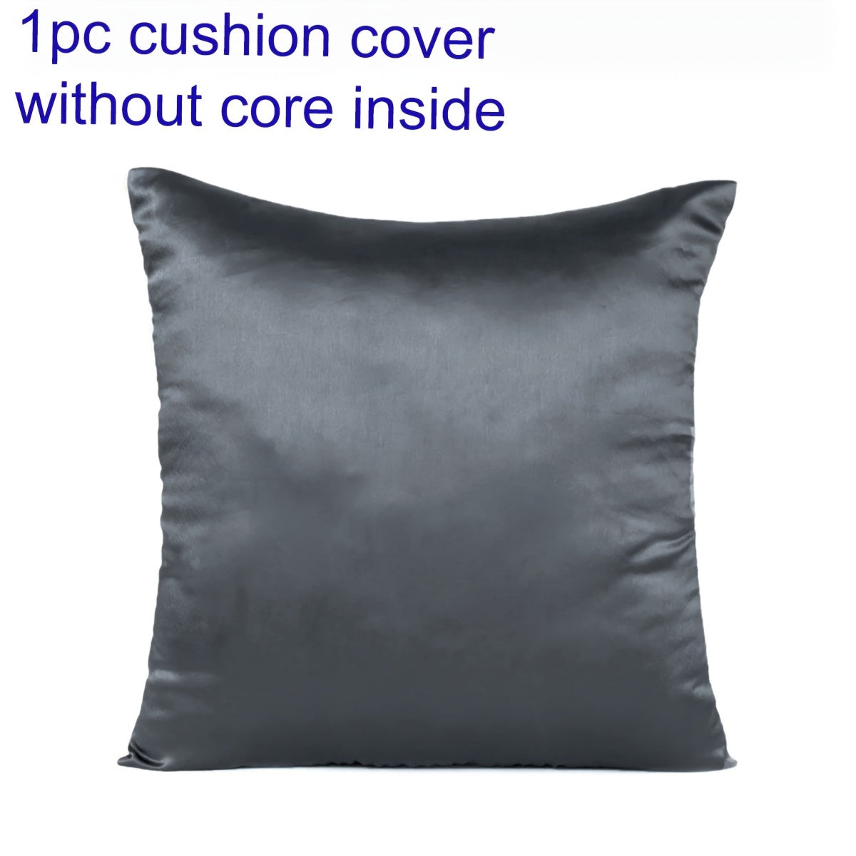 This satin cushion cover features a soft and silky texture, with a convenient zipper opening for easy removal. Perfect for adding a touch of elegance to your home, office, or living room decor. Pillow core not included.