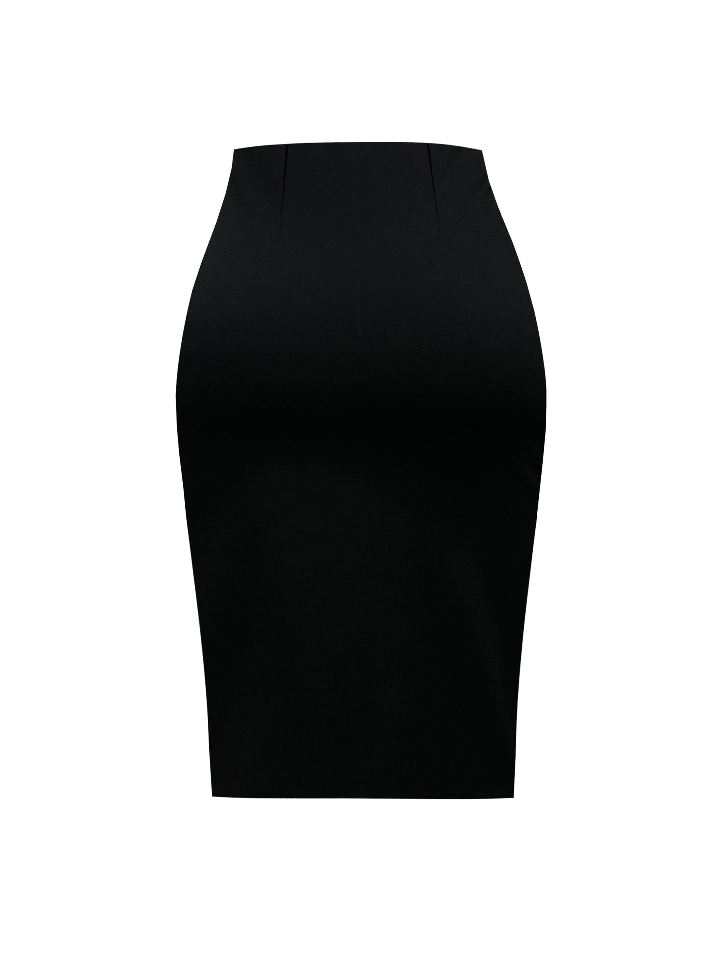 Stylish Color Block Tie-Waist Midi Skirt made of stretchy rayon blend with maroon & black design. Suitable for office or casual wear in spring/summer. Machine washable and comfortable fit.