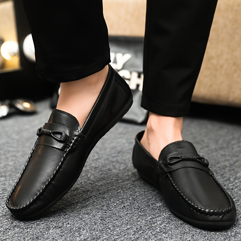 Breathable, casual slip-on loafers with non-slip rubber sole, perfect for all seasons.