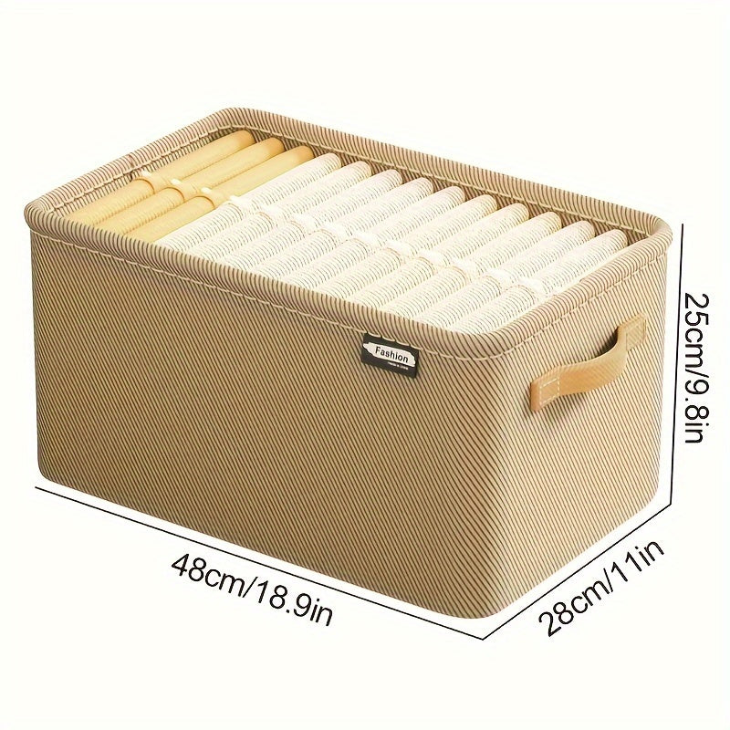 Large Capacity Foldable Clothing Storage Basket - Essential Household Item for Storing Clothing and Pants