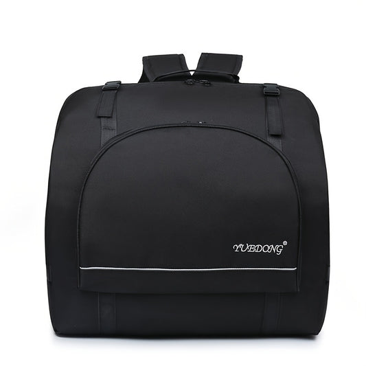 YUEDONG Large Capacity Accordion Storage Bag in Black made of durable 1200D Oxford Cloth. Fits various sizes of accordions with adjustable shoulder straps and reinforced handles. Spacious