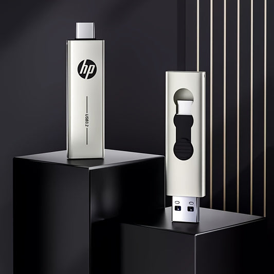 HP USB Type C Flesh xotira 64GB/128GB/256GB sig'im bilan, yuqori tezlikda va OTG qurilmalari uchun haqiqiy sig'im.