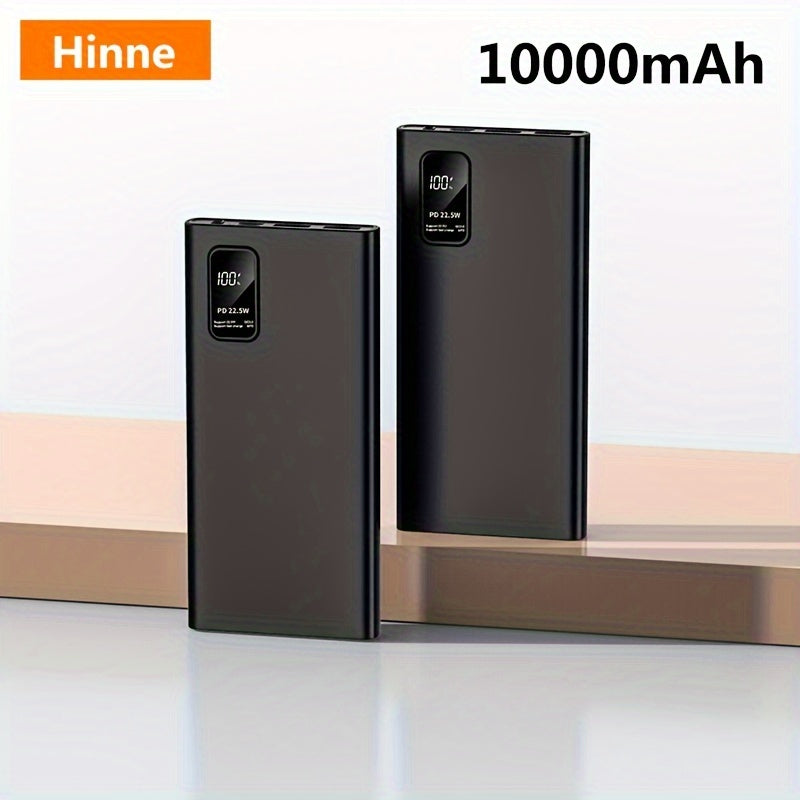 30000mAh Hinne Power Bank с быстрой зарядкой USB Type-C, LED-дисплеем, универсальной совместимостью для iPhone/Samsung/Android, легкий аварийный источник питания с литий-полимерной батареей.