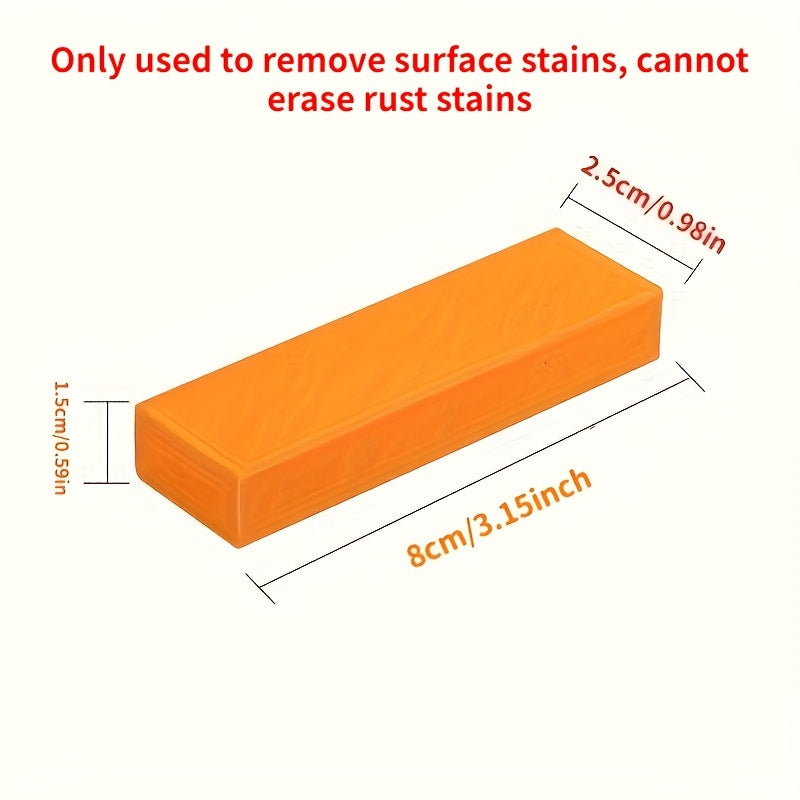 Premium Miracle Lime Scale & Rust Vanisher: The Ultimate Rubber Eraser for Effortless Cleaning in the Bathroom and Kitchen, Safe for Glass and Pot Scales