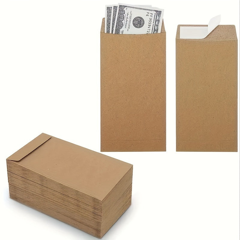 Set of 50 budget cash envelopes for money, coins, tickets, and gift cards.