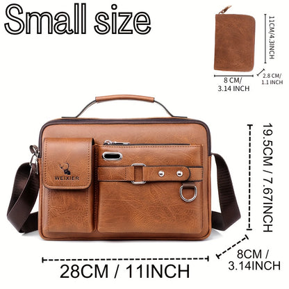 WEIXIER shoulder bag set includes satchel, casual bag, card holder wallet with multi-card slots.