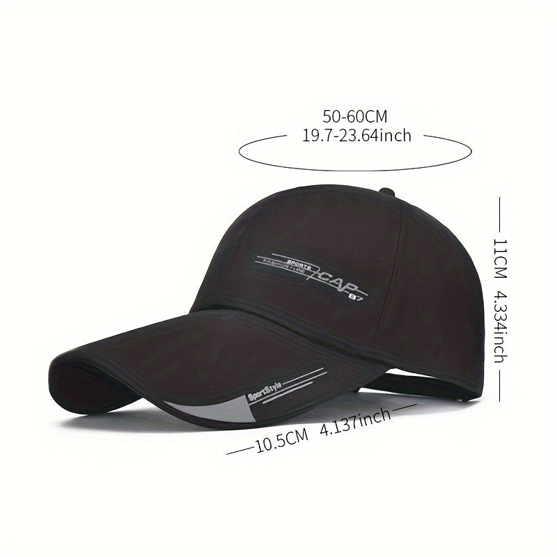 Breathable unisex baseball cap with trendy print, adjustable for casual sports in summer.