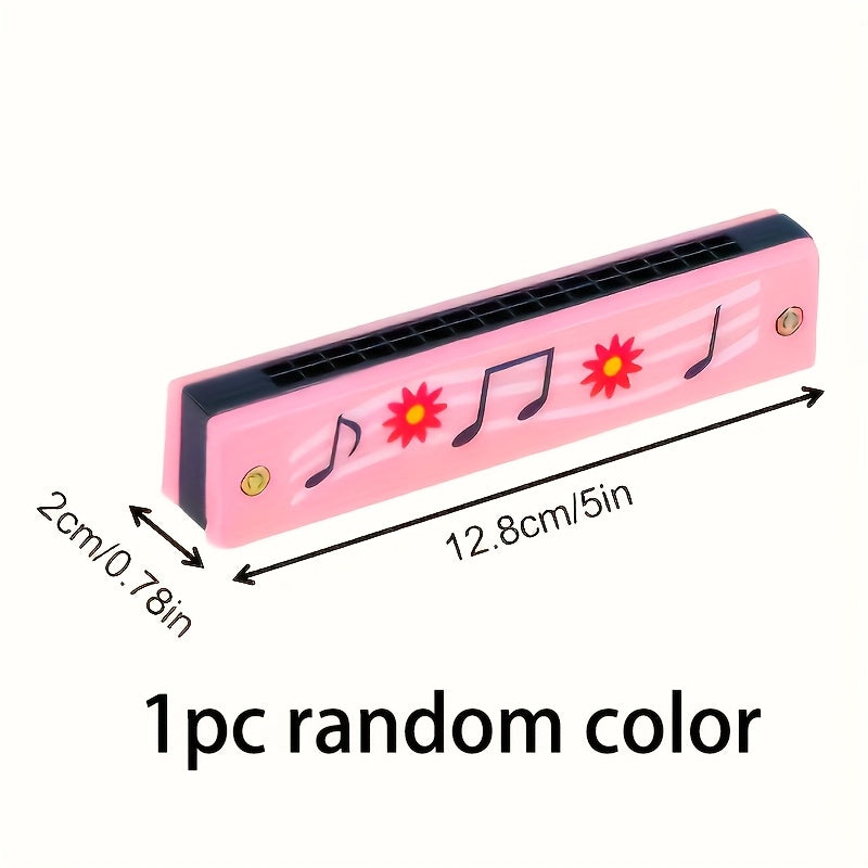 12 Styles Cartoon Harmonica for Kids and Adult Beginners, Lightweight with Double Row of 16 Holes