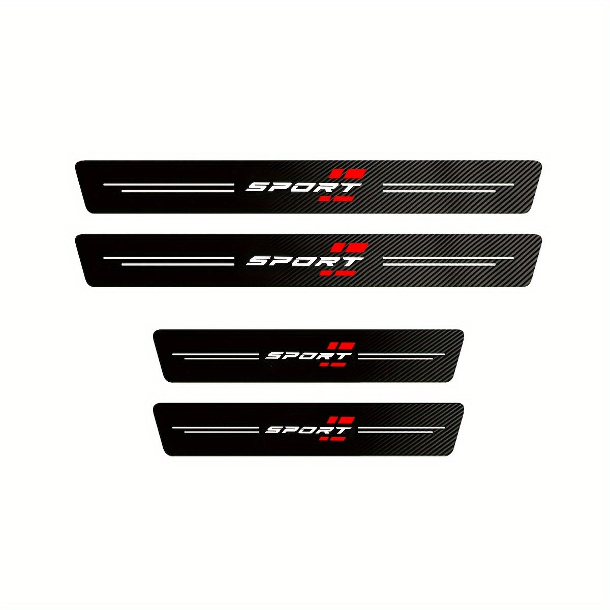 Car door sill protectors in 1-pack or 4-pack options, made of waterproof PVC leather to prevent scratches and collisions on all vehicle models.