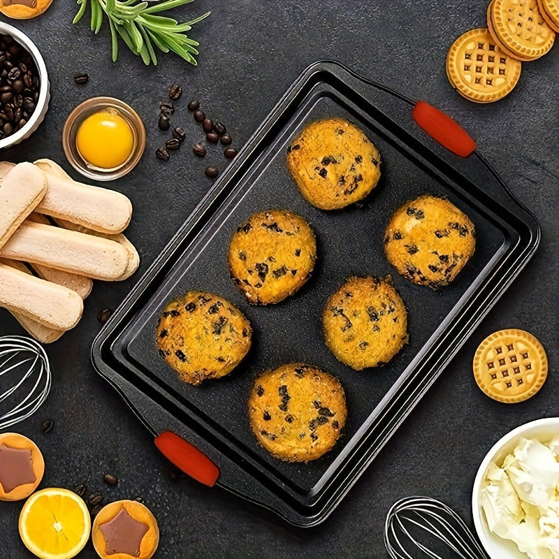 1 piece/set of baking sheet made from carbon steel. This non-stick cookie sheet comes with grilling trays, oven accessories, baking tools, and other kitchen gadgets and accessories.