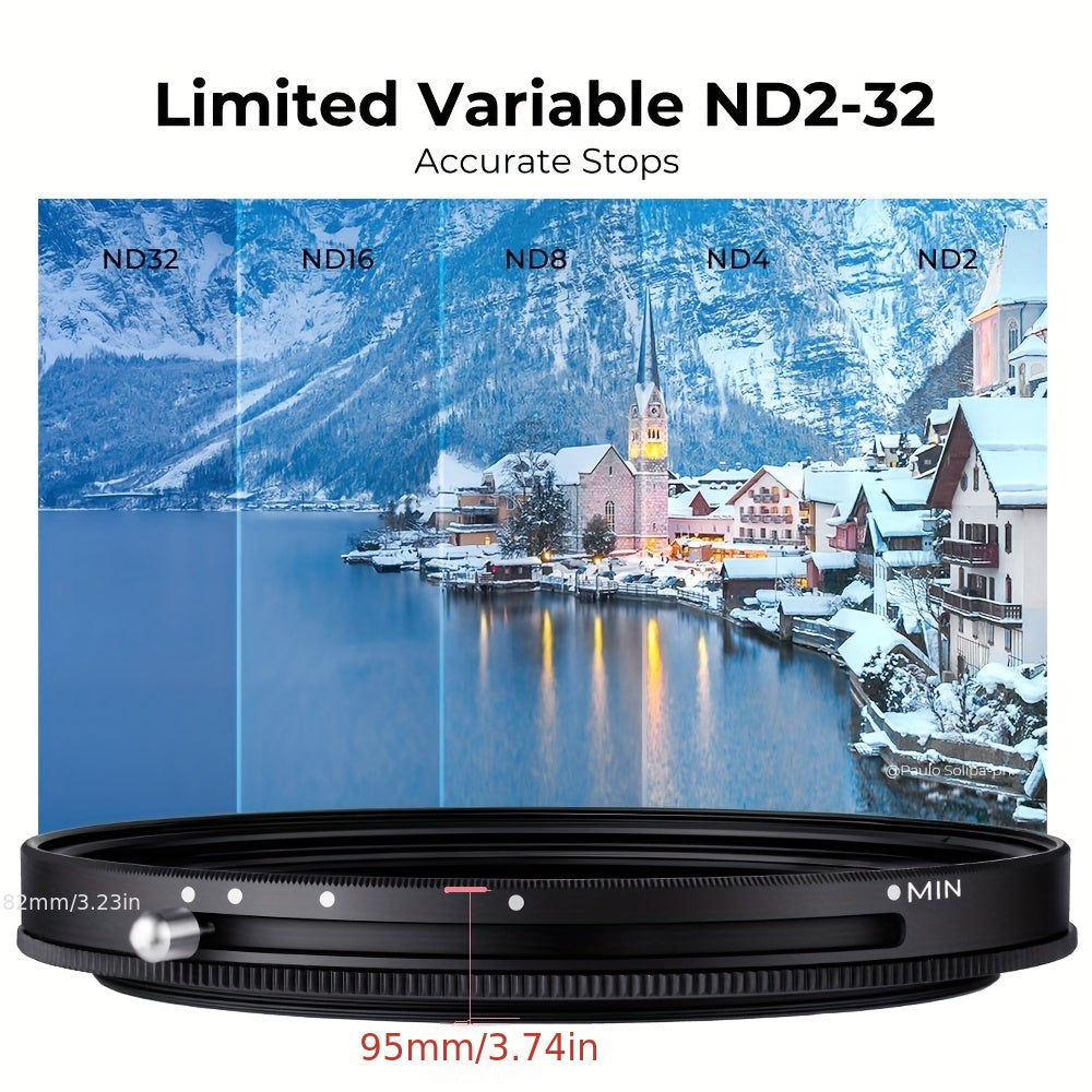 KF Variable ND2-ND32 (1-5 Stop) + CPL Circular Polarizing Filter 2in1 with Graduated Fader Neutral Density Filter MRC 28-Layer ND2-ND32 No X-Spots