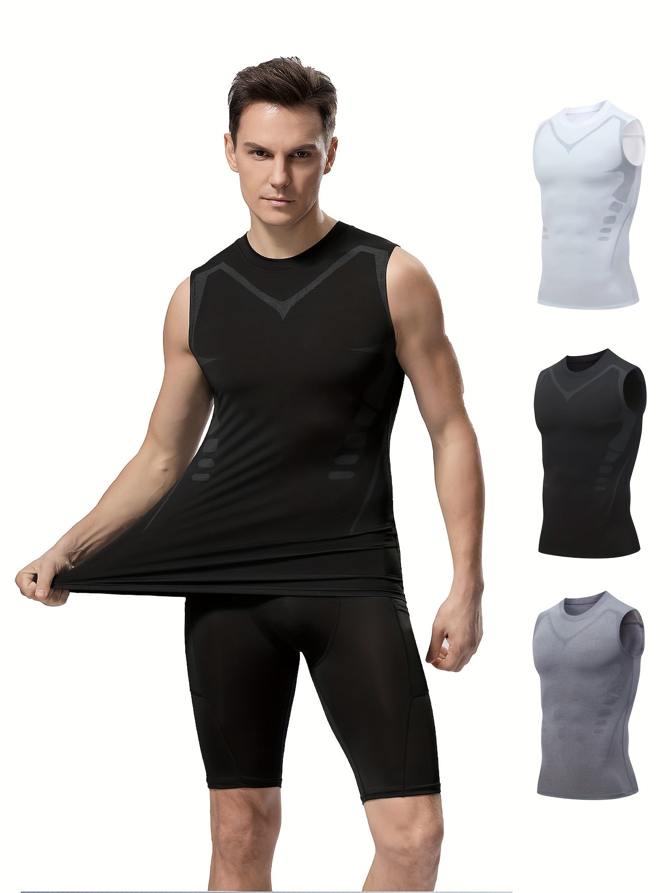 Men's Quick-Dry Tank Top suitable for sports events, fitness training, and ball games.