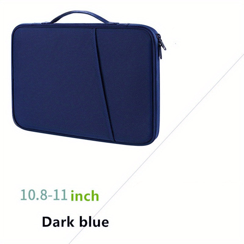 Pad storage bag for tablets and laptops measuring 27.43 cm x 27.94 cm x 32.77 cm. Protects devices in a carrying case with pockets for office supplies.