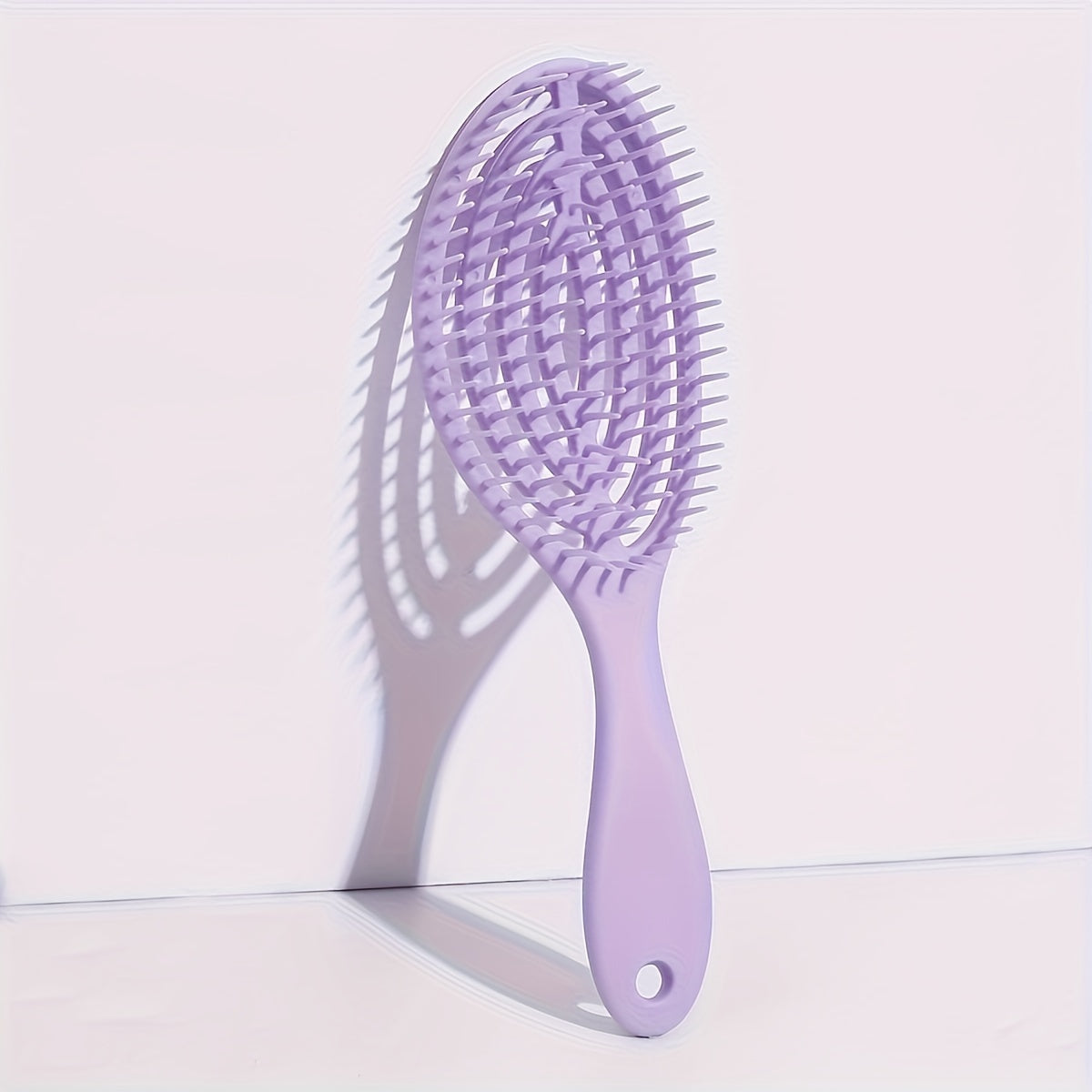 1 count of Hollow Out Hair Comb with Scalp Massage, Anti-static and Anti Knot features for Styling and detangling hair.