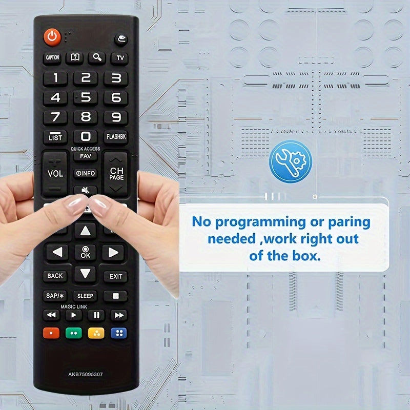 Compatible with all LG Smart TVs, this universal remote works with all LG TV models.