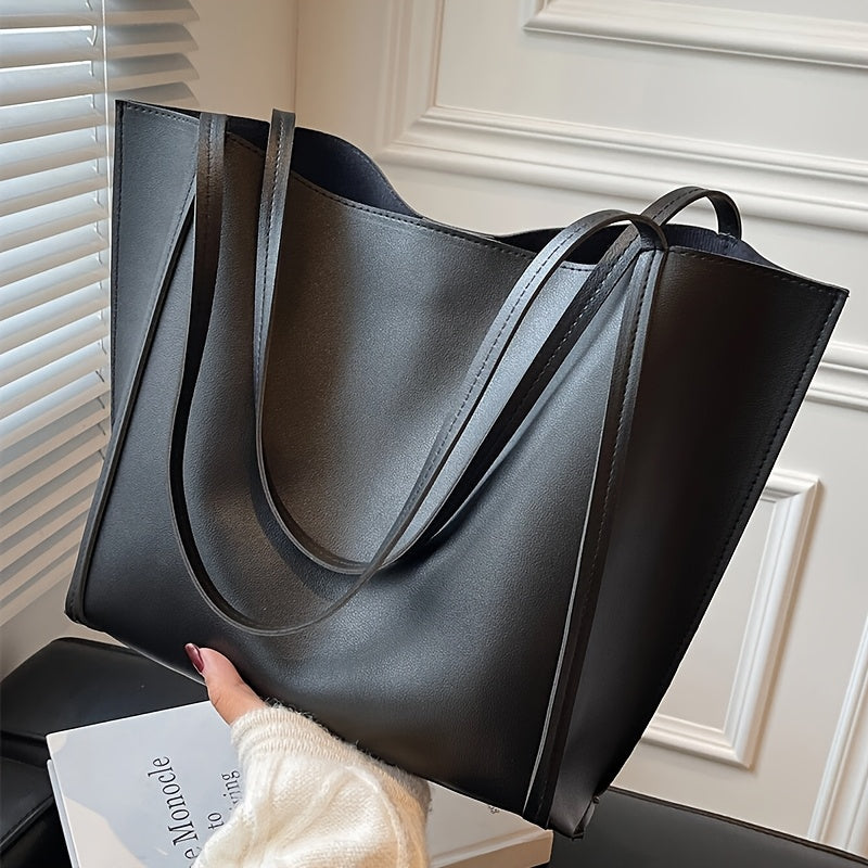 Stylish, lightweight shoulder tote bag with large capacity, suitable for daily use or as a gift.