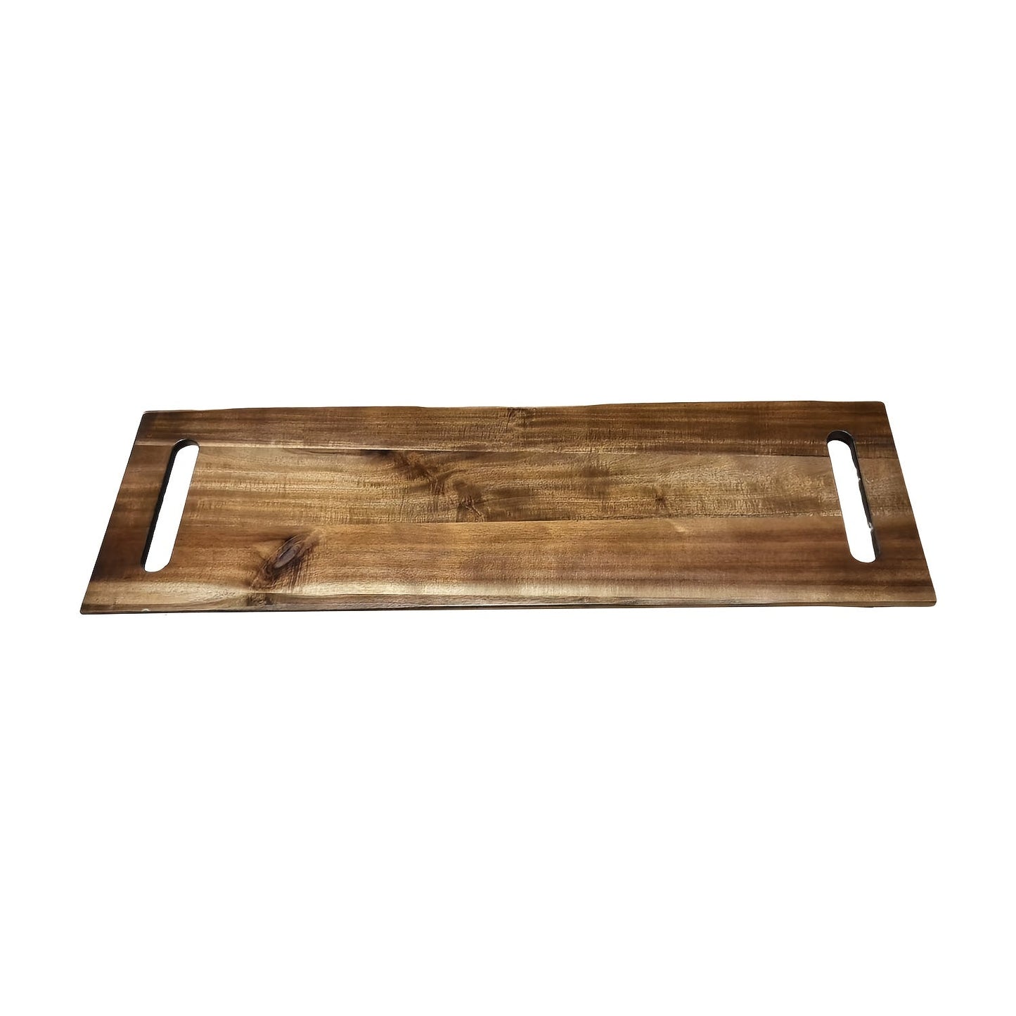 Premium Wooden Cutting Board with Handle, Rectangular Food-Grade Snack Fruit Tray perfect for Kitchen and Party Use.