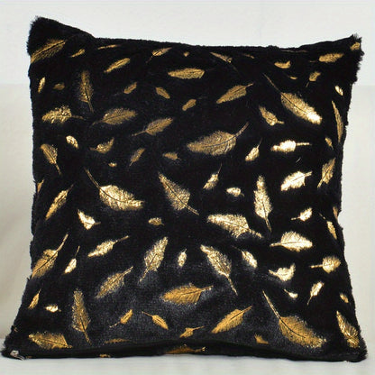 Luxurious faux fur throw pillow cover without pillow core, perfect for sofa, bedroom, car.