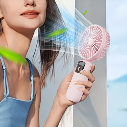 Compact Mini Handheld Fan with LED Display, 90° Foldable, Rechargeable via USB 1200mAh Lithium Battery, 100 Adjustable Speeds, Button Operated, Suitable for Indoor & Outdoor Activities, Featuring Exhaust Fan Design for Office, Bedroom, Travel, and