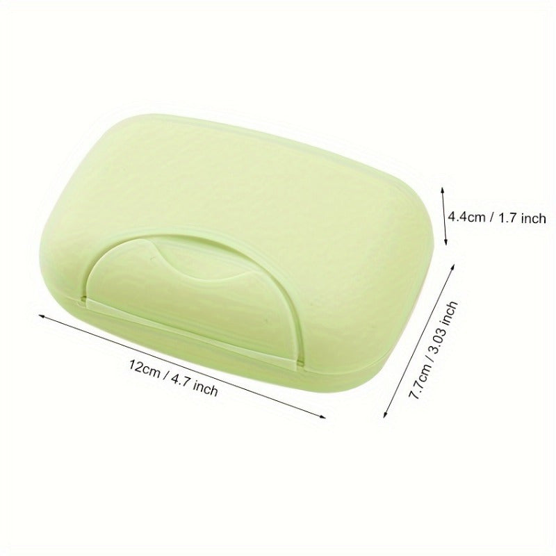 Get 2 Portable Travel Soap Dishes - Sturdy, Water-resistant Case with Locking Mechanism to Keep Soaps Safe and Dry while Traveling