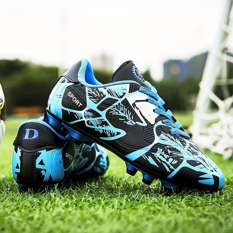 Men's non-slip football cleats with spikes, professional and comfortable for training and competition.