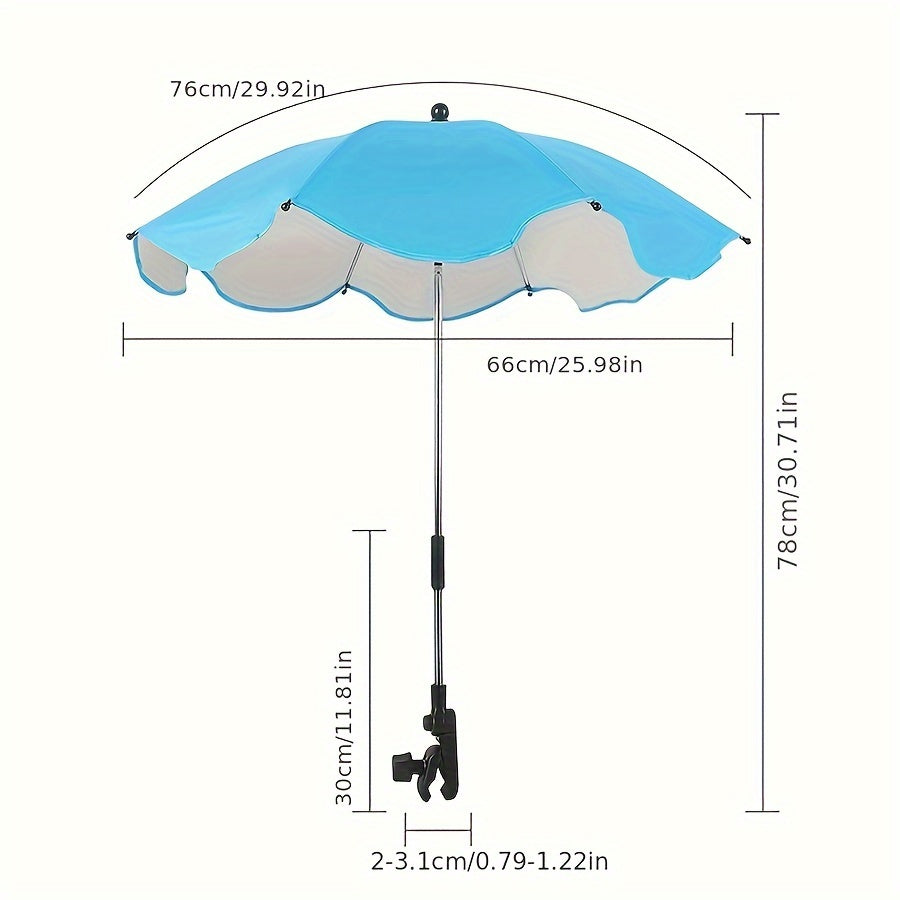 Летний тент для коляски с солнцезащитой, уличный зонтик для стула, зонтик для коляски и солнцезащитный тент для инвалидной коляски