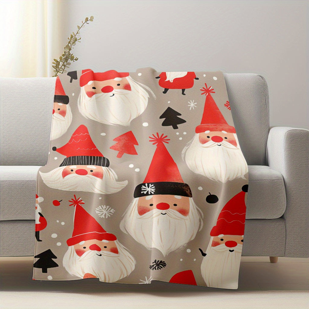 Get cozy with our Christmas Elf Pattern Flannel Throw Blanket! This lightweight plush blanket is perfect for bringing comfort and festivity to your home. Use it for snuggling on the sofa, taking a nap in the office, or staying warm while camping or