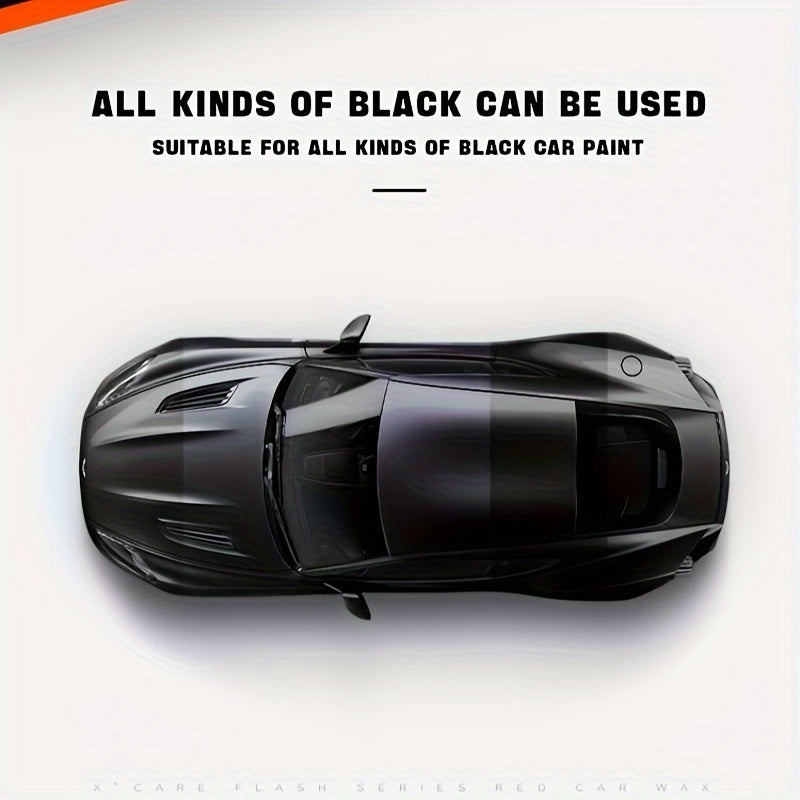 Premium Black Car Wax: Stain removal, gloss enhancement, waterproof protection.