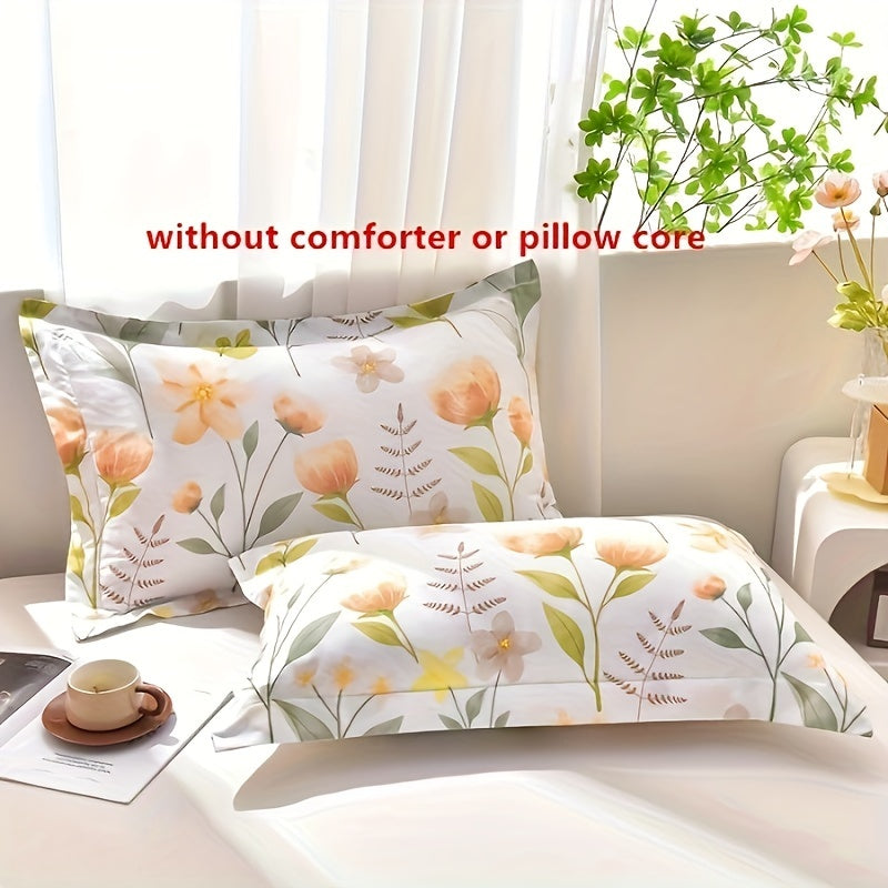 2 Pack of Washable Fabric Pillowcases Made with Skin-friendly Material