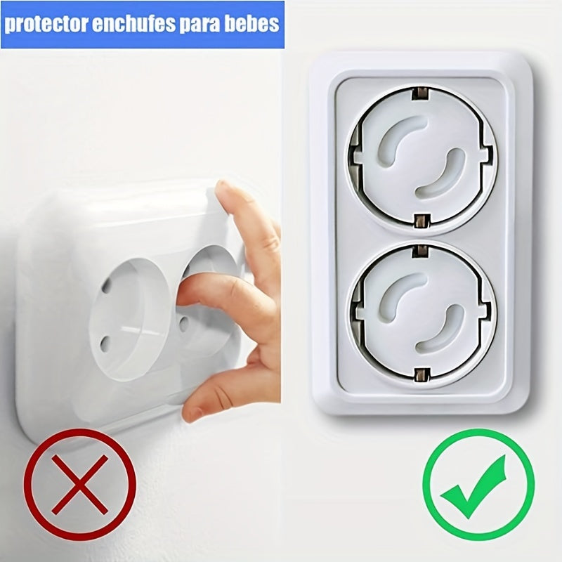 30 Youngsters Safety Outlet Covers - Simple Installation, No Tools Required - Made of BPA-Free White Plastic - Great for Home & Travel, TWO DADS Approved - Ideal for Christmas and Thanksgiving.