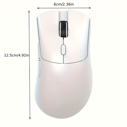 Attack Shark X11 - bu RGB zaryadlash bazasi, Tri-rejim 2.4G/USB-C simli/BT, 22K DPI, PAW3311 Optik Sensor, HUYU Switch, 5 ta dasturlashtiriladigan tugmachalari bo'lgan engil simsiz o'yin sichqonchasi. Mos keladi.