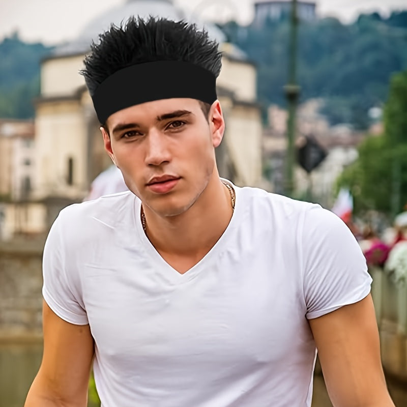 Choose from four stylish options with our trendy fine cool headband wig. This adjustable beanie wig hat offers a slicked back or fluffy style, perfect for men at casual parties, school events, or cosplay photo shoots.