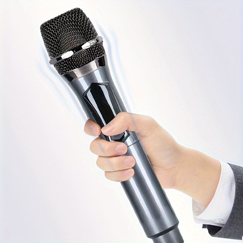 2-channel UHF wireless microphone for professional use in parties, karaoke, church events, meetings, and stage performances.