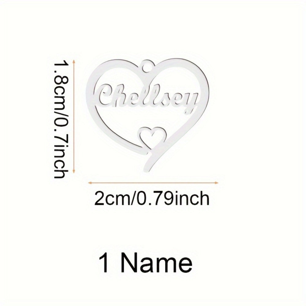 This personalized English name custom family heart pendant necklace is a timeless and elegant piece of stainless steel jewelry that is perfect for everyday wear and special occasions. It also makes a thoughtful and meaningful gift for the women in your