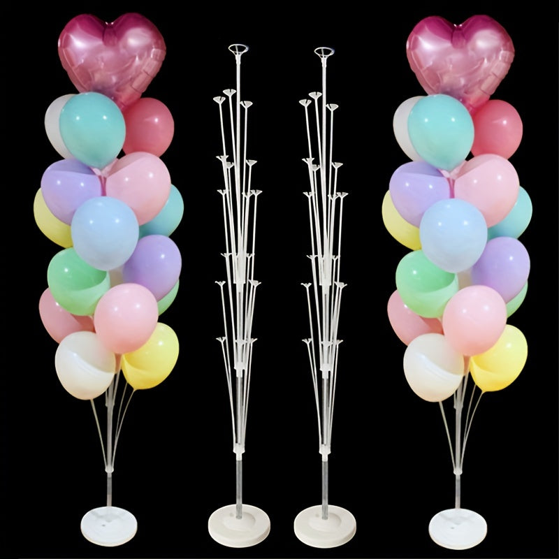 1 set of 13-19 tube balloon stand holder for happy birthday and wedding party decorations.