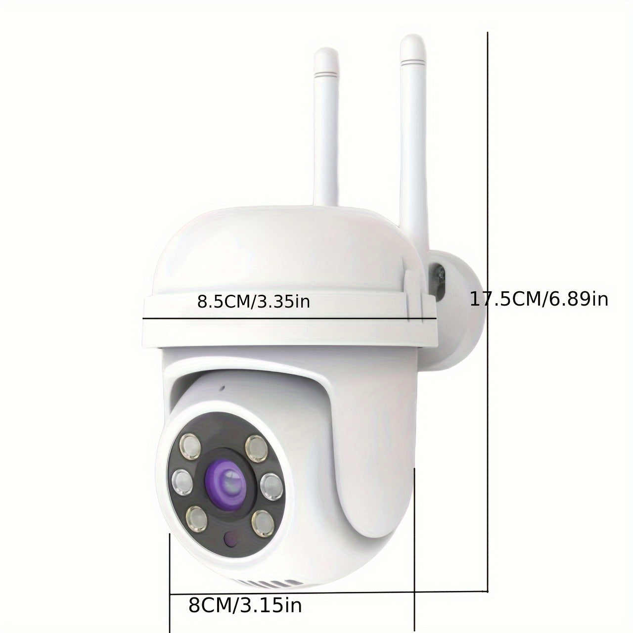 2.4G Wireless Camera with 1080P HD Video Quality for Indoor Use, Featuring IP66 Waterproof Rating, Two-Way Audio, Motion Detection, Automatic Tracking, and Active Alarm Notification Push for Intelligent Home Security Monitoring.