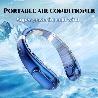 The Ultra-Quiet Portable Neck Fan with LED Display is the perfect solution for staying cool on-the-go. This rechargeable fan features 5-speed adjustable wind speed and a long-lasting battery, making it ideal for outdoor and indoor use. Its wearable