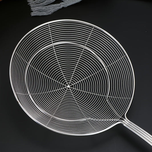 Stainless Steel Wire Skimmer Ladle with Handle - Perfect for Frying and Cooking in the Kitchen