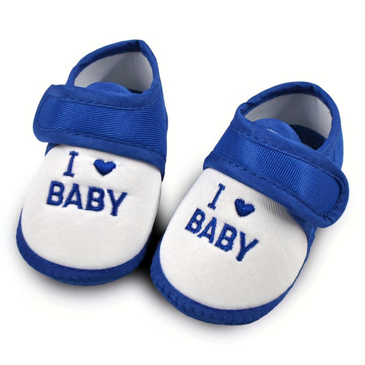 Soft non-slip shoes for baby boys perfect for indoor walking.