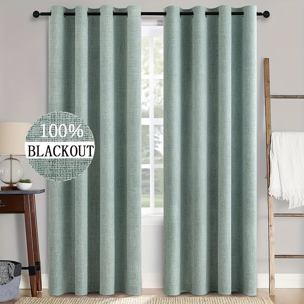 Energy efficient full blackout curtains with a back coating, perfect for blocking out the sun in your bedroom. These thermal insulated window drapes make a stylish addition to your living room decor.