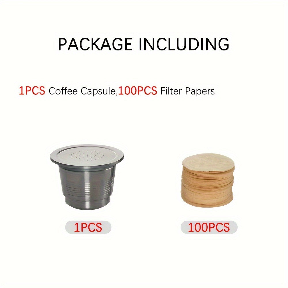 Save money and reduce waste with these stainless steel reusable Nespresso coffee capsule filters for your espresso machine.