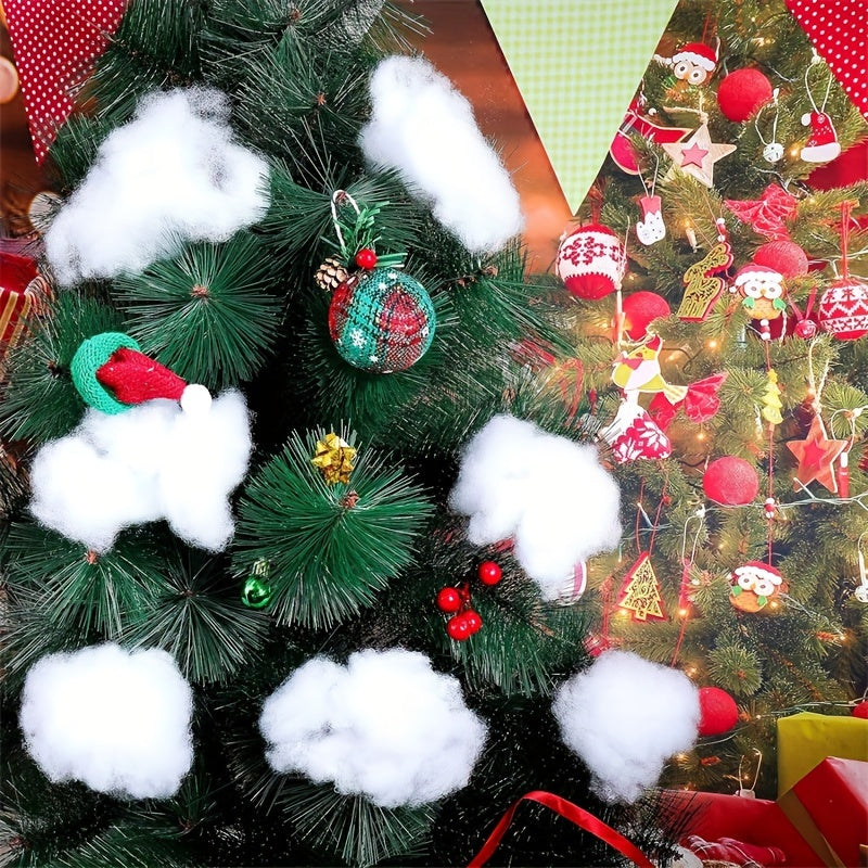 Soft and fluffy snowman decoration for village under Christmas tree, 60g per bag of artificial snow blanket.