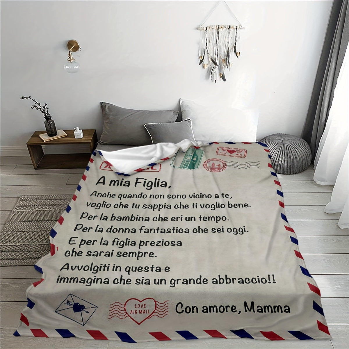 Mom's Gift for Daughter: Luxuriously Soft High Definition Digital Print Blanket - Snuggly, Lightweight & Easy to Clean - Ideal for Lounging on the Couch, Bed or Even at the Office - All-Year Round Polyester Throw