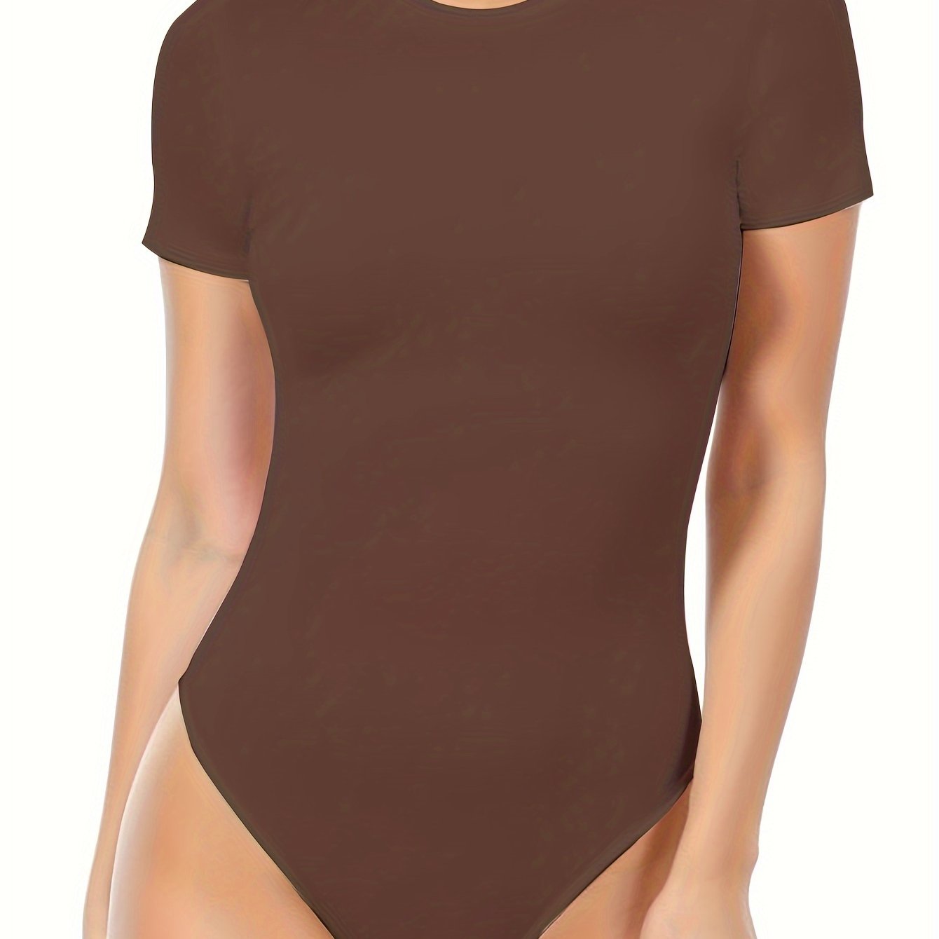 Short Sleeve Body Shaping Bodysuit for Women: Tummy Control and Butt Lifting Slimmer.