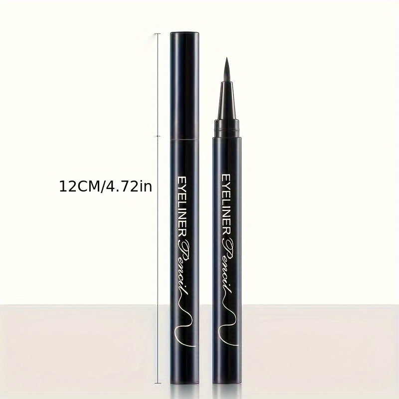 3-Pack of slim, waterproof black liquid eyeliner pens with plant-based squalane.