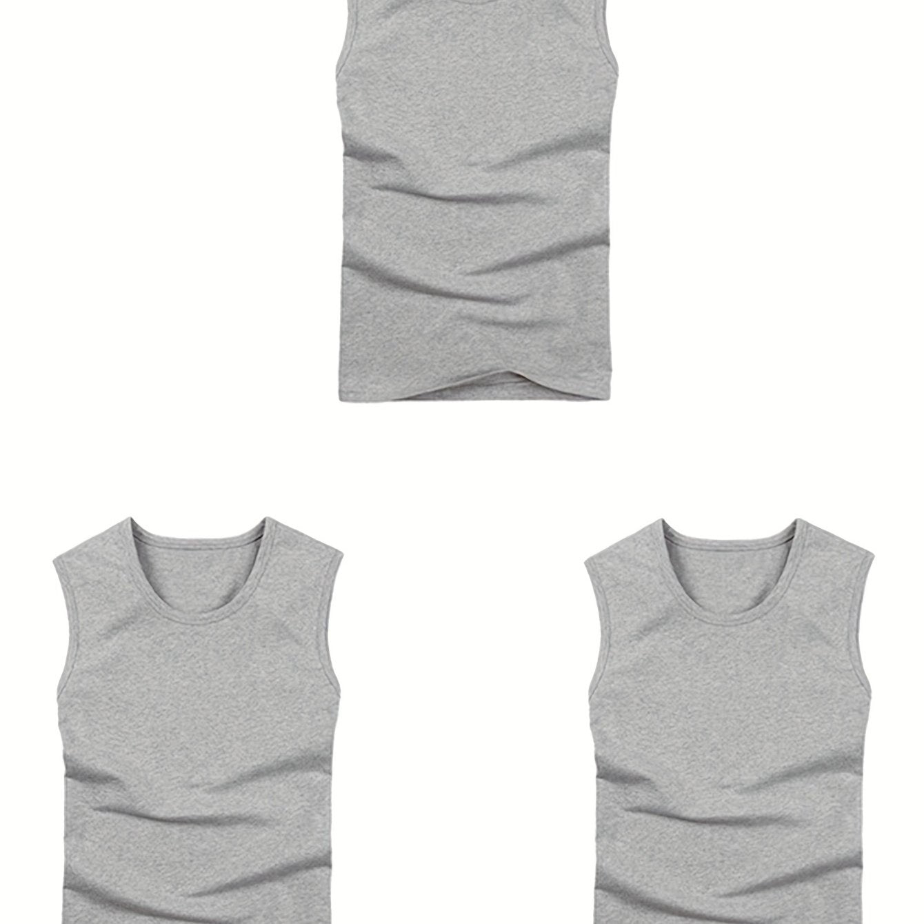 Men's sleeveless tank top for fitness activities, with quick dry and sweat-wicking technology.