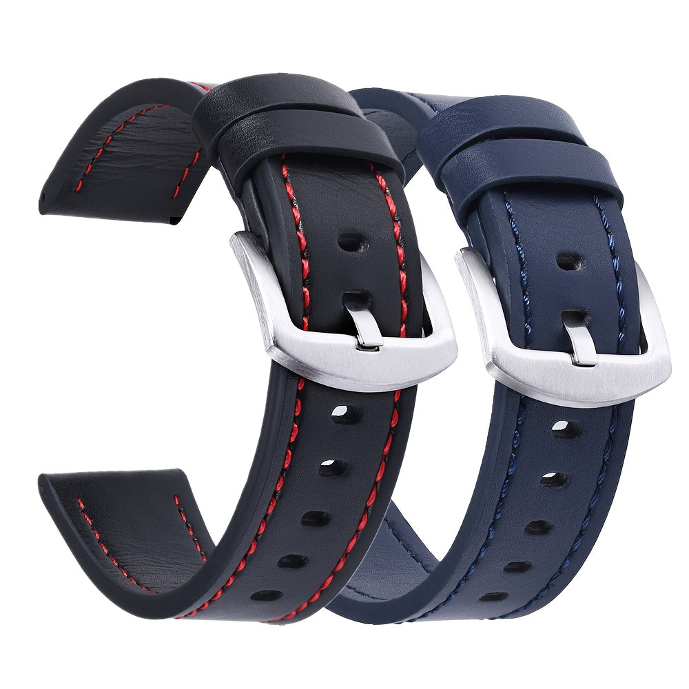 Fashionable and professional, this Men's Watch Strap in 20mm and 22mm sizes is the perfect replacement for your smart watch. Complete your look with this stylish accessory.